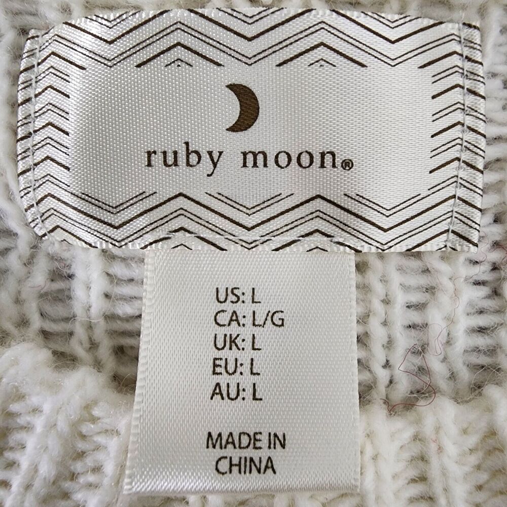 Ruby Moon Sweater Womens Size Large Wool Blend Pu… - image 7